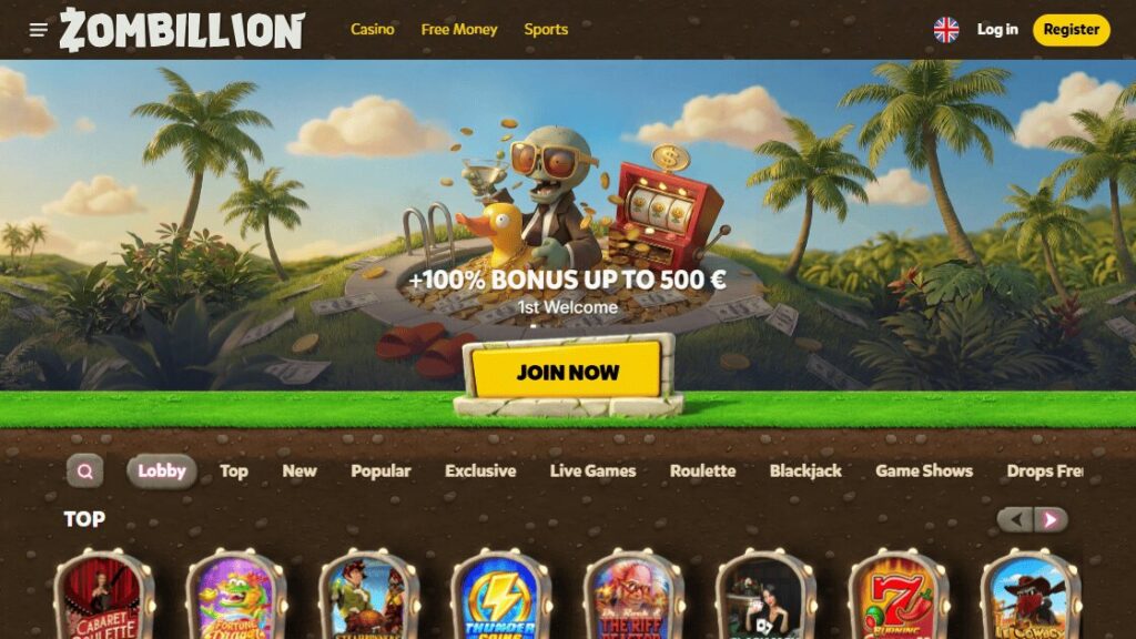 zombillion homepage legale bookmaker goksite